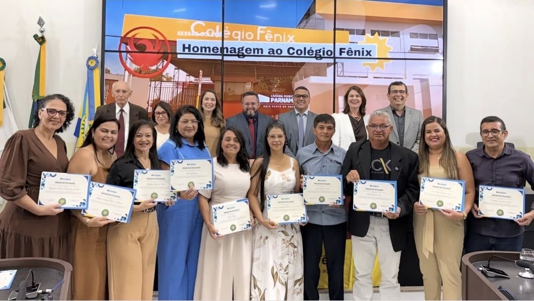 Vereador Jonas Godeiro homenageia Colégio Fênix pelos 24 anos de fundação em Parnamirim