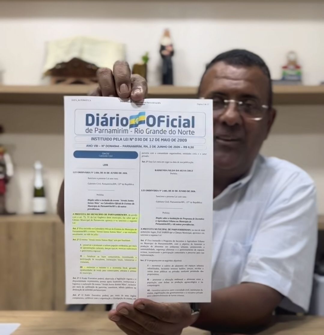 AFRÂNIO COMEMORA INCLUSÃO DO ARRAIÁ JUNTOS SOMOS MAIS NO CALENDÁRIO OFICIAL DE PARNAMIRIM